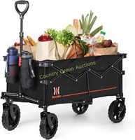 Navatiee Collapsible Folding Wagon, Black