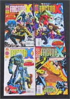 (4) 1995 Marvel Factor X Comic Books