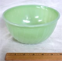 VINTAGE FIRE KING SWIRL 7" JADEITE BOWL