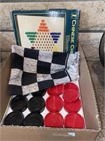Chinese checkers, large blanket checker game