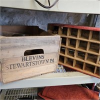 Coca-Cola box  and Blevins wood box look at