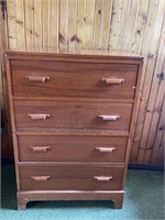 Vintage Chest of Drawers Dresser Solid Wood