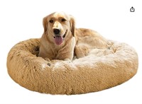 MFOX Dog Bed Cat Bed Donut, Pet Bed Faux