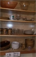 Cabinet Full of Dishes, Mugs & Glassware-