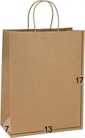 BagDream Paper Bags 13x7x17 50Pcs Gift Bags