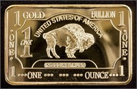 1 oz USA Gold Plated Bullion