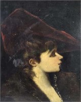 Attributed To Francisco Goya “ Ines” Oil On Board