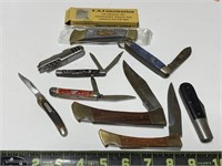 Pocket Knife Collection Including U.S.