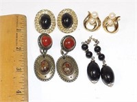 4 Pair of Vintage Pierced Earrings