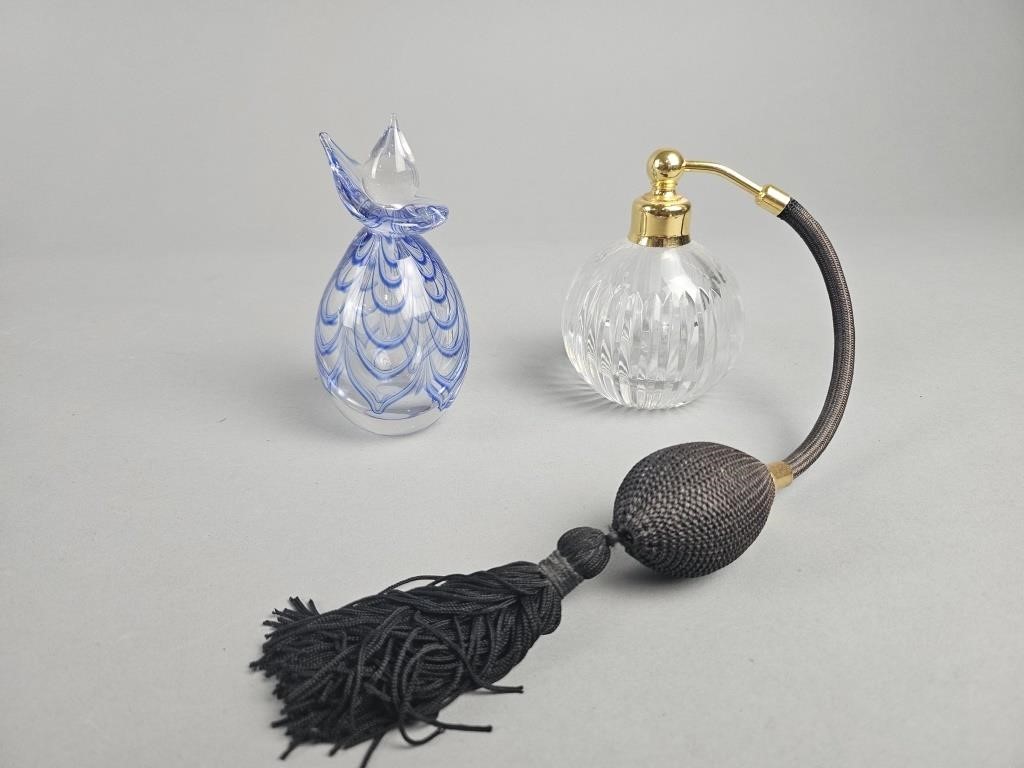 Vtg Clermont Atomizer & Irice Perfume Bottles