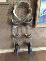 Rare vintage Polio leg brace with shoes full body