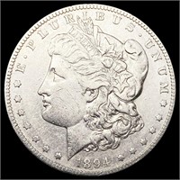 1894-S Morgan Silver Dollar NEARLY UNCIRCULATED