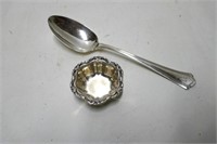 Sterling Silver Salter & Spoon