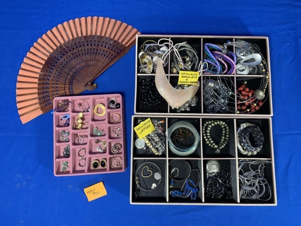 45+ MIXED JEWELRY PIECES