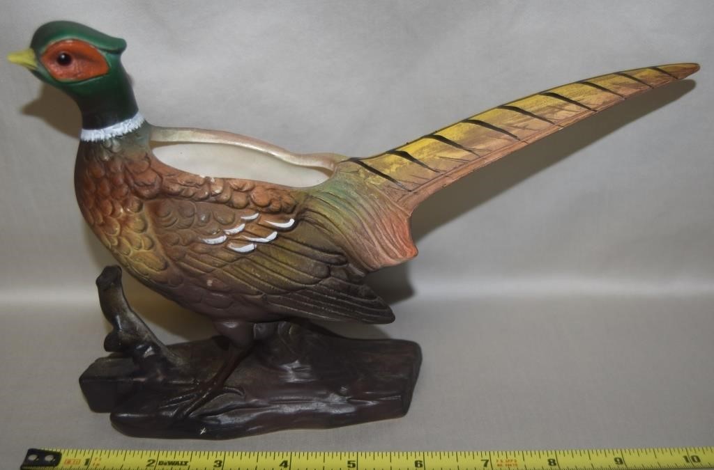Vtg Japan 888 Ceramic Painted Pheasant Planter