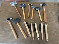 Rubber Hammers, Brushes, Hammers
