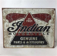 Vintage Tin Sign Indian Motorcycles  U15E