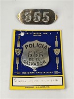 EL SALVADOR POLICE BADGE SET