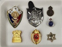 7) VARIOUS COUNTRY POLICE BADGE PINS