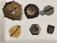 6) VARIOUS COUNTRY POLICE BADGE PINS