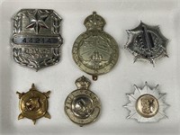 6) VARIOUS COUNTRY POLICE BADGES