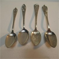 (4) STERLING SILVER SPOONS CAL-CODY