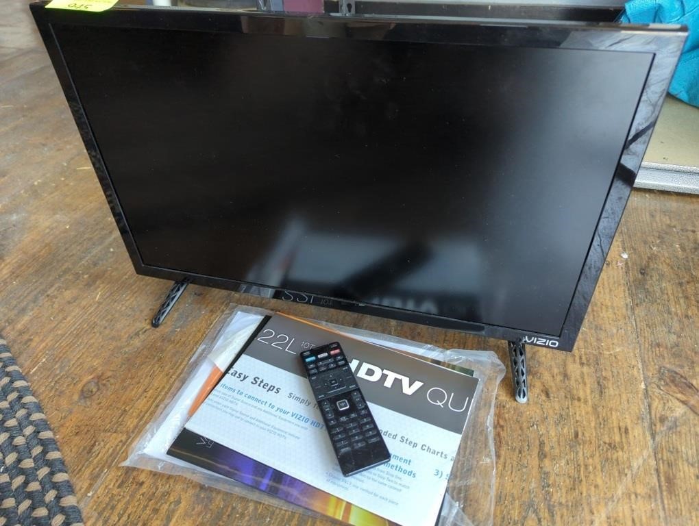Vizio 22" smart TV with remote