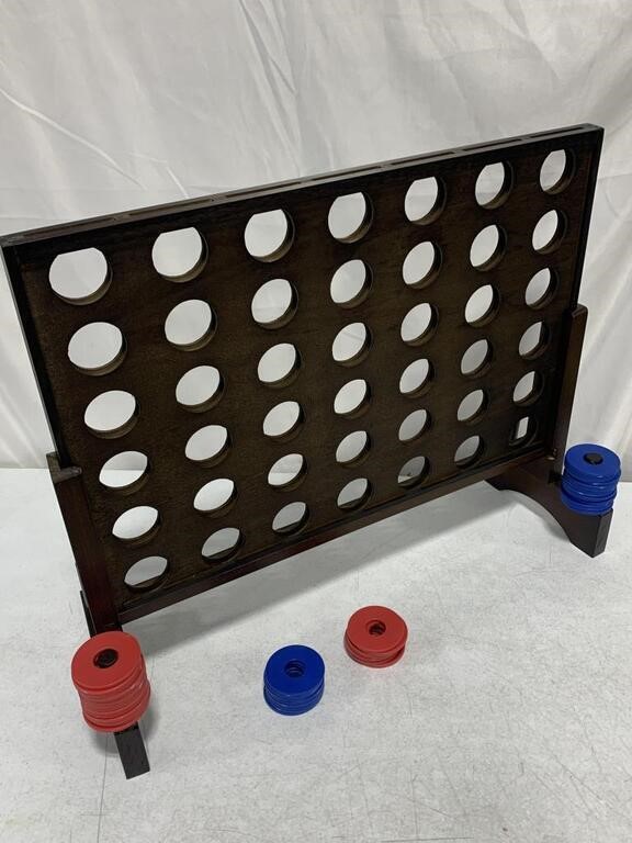SPEXDARXS WOODEN CONNECT 4 GAME 26x22IN