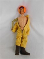 1964 G.I. Joe in yellow jump suit with one clear