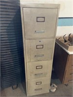 4 Drawer Metal Filing Cabinet (15"x18"x52" High)