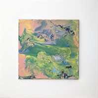 Suzan Zatt Original Abstract, Canvas 20 x 20"