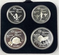 4pc Sterling Silver 1976 Olympics Proof Coins