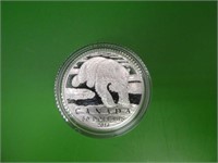 2014 R C M $50.00 .9999 Silver Coin Polar Bear