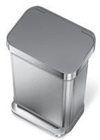 45 liter stainless steel trash can (Dented, see