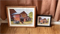 2 Framed Coca-Cola Pictures