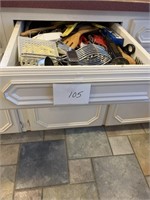 two drawers full of utencils