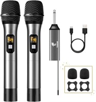 TONOR Wireless Microphone, UHF Dual Cordless Metal