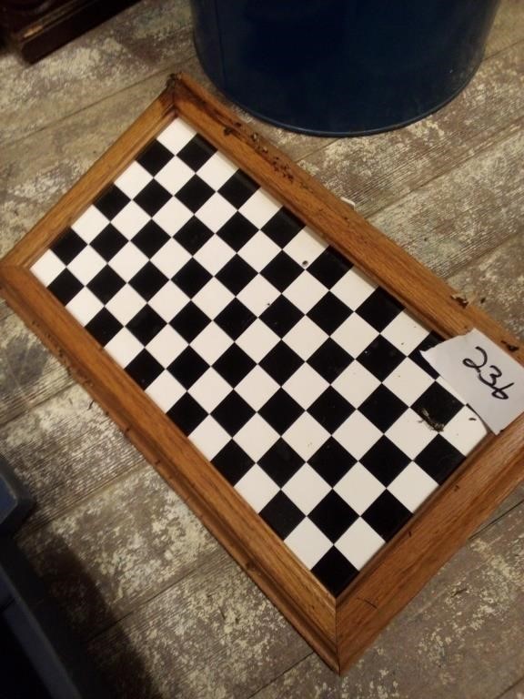 Checkered flag wall shelf