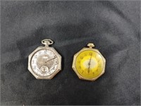 2 Octagonal Pocket Watches