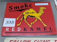 Red Kamel Cigarettes Sign