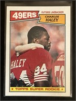 1987 TOPPS NFL FOOTBALL "CHARLES HALEY" NO. 125