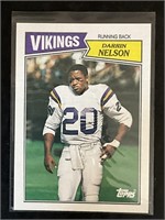 1987 TOPPS NFL FOOTBALL "DARRIN NELSON" NO. 200