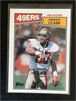 1987 TOPPS NFL FOOTBALL "DWIGHT CLARK" NO. 116 P