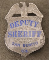Deputy Sheriff, San Benito, Co. Badge