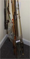 Lot of Vintage Rods and Reels