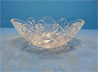 Flowered crystal dish