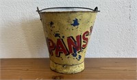 "Pansy" Metal Decorative Bucket