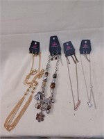 4 Sets of Paparazzi Necklaces and Earrings