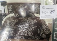 Foliage Collection 6 Pc Reversible Queen Bed Set