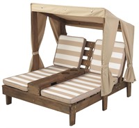 KidKraft Wooden Outdoor Double Chaise Lounge with